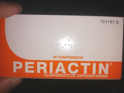 Periactin Cyproheptadina